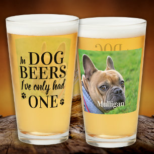 Dog Beers ik heb maar één grappige foto-bier gehad Glas