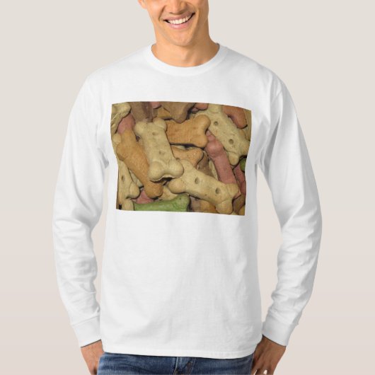Dog Behandelt Mannen langwerpige Sleeve T-shirt (Voorkant)