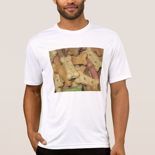 Dog behandelt Mannen prestaties T-shirt (Voorkant)