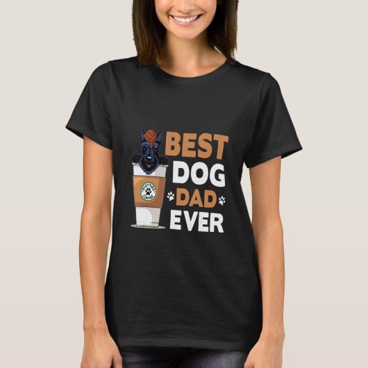 Dog Best Dog Dad Ever T-shirt (Voorkant)