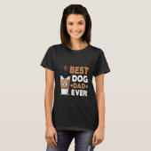 Dog Best Dog Dad Ever T-shirt (Voorkant volledig)