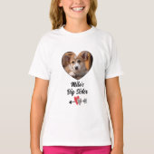Dog big zus foto gepersonaliseerd t-shirt (Voorkant)