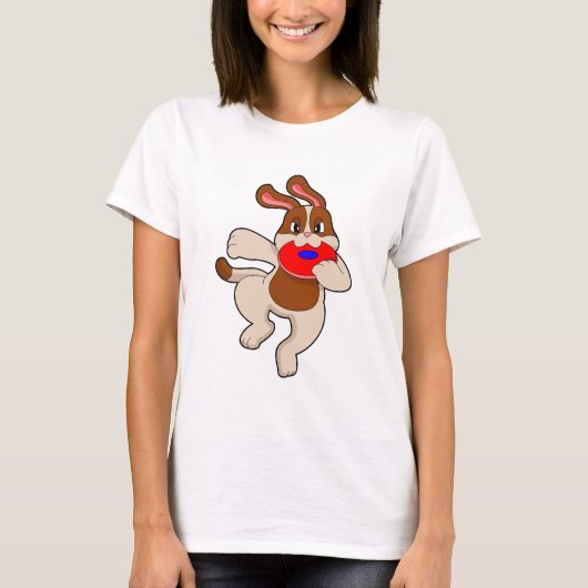 Dog bij afspelen t-shirt (Voorkant)