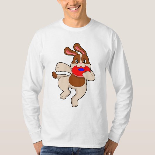 Dog bij afspelen t-shirt (Voorkant)