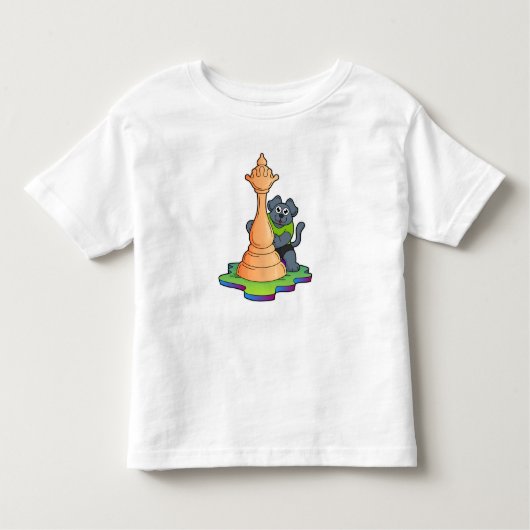 Dog bij Chess met Chess Kinder Shirts (Voorkant)