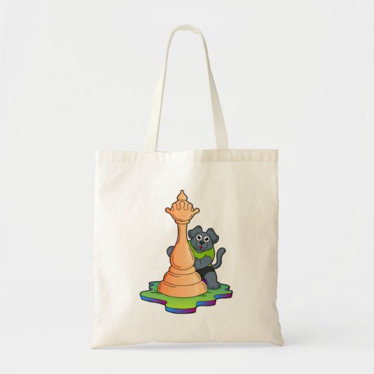 Dog bij Chess met Chess Tote Bag (Voorkant)
