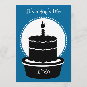 Dog Birthday Invitation - Dog's Life & Paw-ty! Kaart