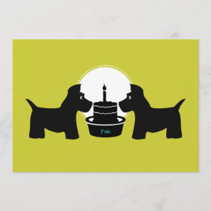 Dog Birthday Invitation - Het is een poeitje Kaart
