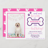Dog Birthday Invitation | Uitnodiging Doggy (Voorkant / Achterkant)