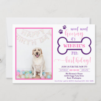 Dog Birthday Invitation | Uitnodiging Doggy
