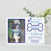 Dog Birthday Invitation | Uitnodiging Doggy (Staand voorkant)
