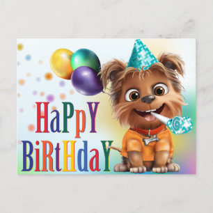 Dog Birthday Party Briefkaart