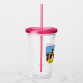 Dog Birthday Party Conga Line Acryl Drinkbeker (Rechts)