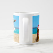 Dog Birthday Party Conga Line Extra Grote Beker (Achterkant)