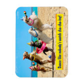 Dog Birthday Party Conga Line Magneet (Verticaal)