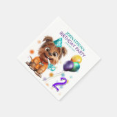 Dog Birthday Party Servet (Hoek)