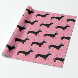 Dog Birthday Party Wrapping Paper Cadeaupapier