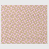 Dog Biscuit Bone Pattern Pink Cadeaupapier (Vlak)