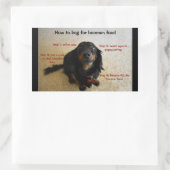 Dog Biscuit Cookie Behandelen Pot Label (Tas)