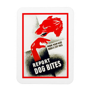 Dog Bites melden Magneet