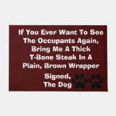 Dog Blackmail Doormat Deurmat (Voorkant)