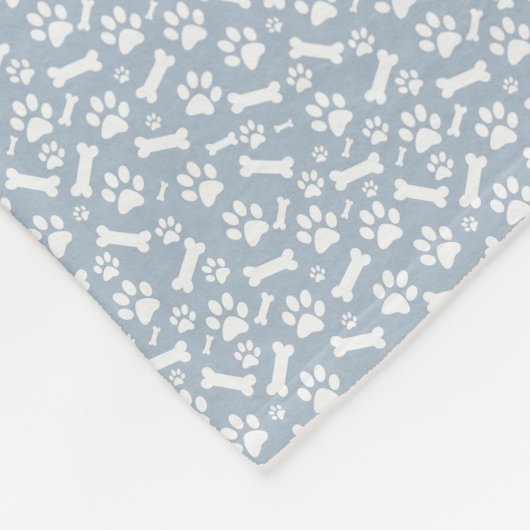 Dog Blanket - Pauw Print en Bot Fleece Deken (Hoek)