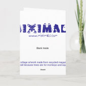 Dog Bless America Wenskaart Kaart (Achterkant)