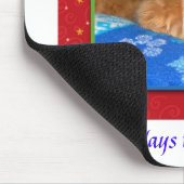 Dog Bless ons, iedereen! Holiday Mousepad Muismat (Hoek)