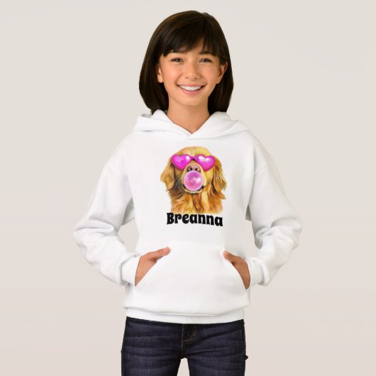 Dog Blowing Bubble - Jouw naam toevoegen (Voorkant volledig)