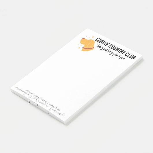 Dog boarding Business Custom Post-it® Notes (Schuin)