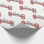 Dog Bone Candy Canes Cadeaupapier (Hoek)