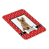 Dog Bone Custom Puppy Portrait Lijst Magneet (Rechterzijde)