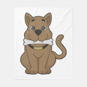 Dog Bone Fleece Deken