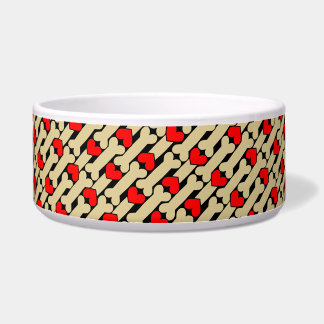 Dog Bone Hearts Voerbakje