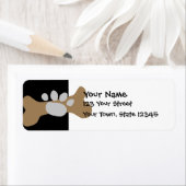 Dog Bone & Paw Print Etiket (Insitu)