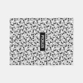 Dog Bone Pet Fleece Blanket (Voorkant (Horizontaal))