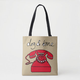 Dog & Bone Phone Tote Bag