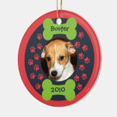 Dog Bone Photo Ornament (Links)