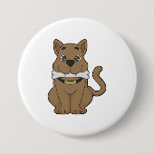 Dog Bone Ronde Button 7,6 Cm (Voorkant)
