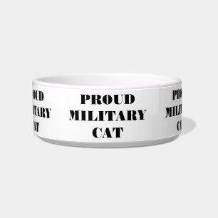 Dog Bowl Proud Militaire Kat Voerbakje