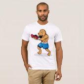 Dog Boxing Mannen T-shirt (Voorkant volledig)