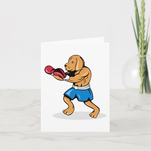 Dog Boxing Note Kaarten (Voorkant)