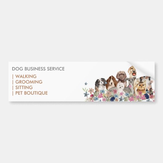 Dog Branding Bumpersticker (Voorkant)