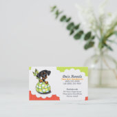 Dog Breeder Dachshund Puppy Tomato Limoen Visitekaartje (Staand voorkant)
