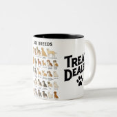 Dog Breeds Mug – Cute Dog Lover Coffee Cup (Devant droit)
