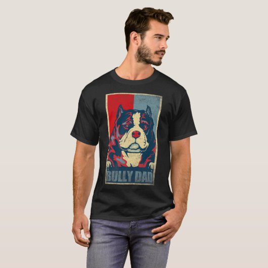 Dog Bully Pap -  Amerikaans Bully Pap T-shirt (Voorkant volledig)