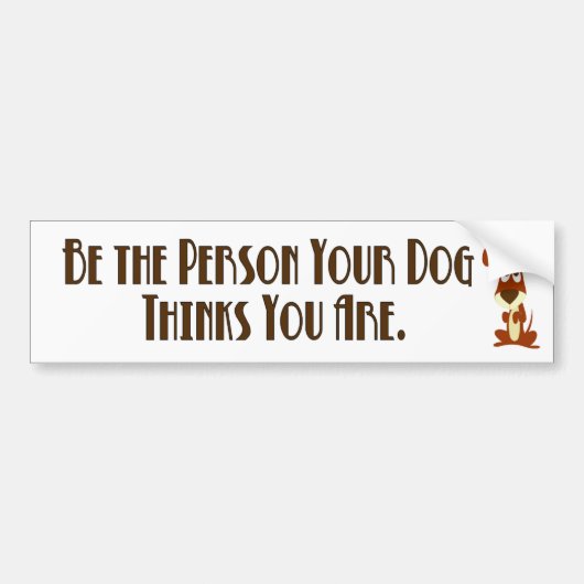 Dog Bumpersticker (Voorkant)