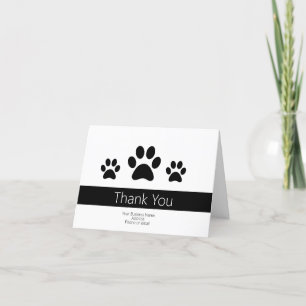 Dog Business Dank u voor uw opmerkingen Bedankkaart