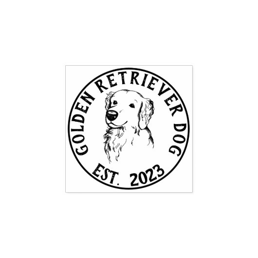 Dog Business Puppy Golden* Rubberstempel (Afrduk)