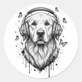 Dog Business Ronde Sticker